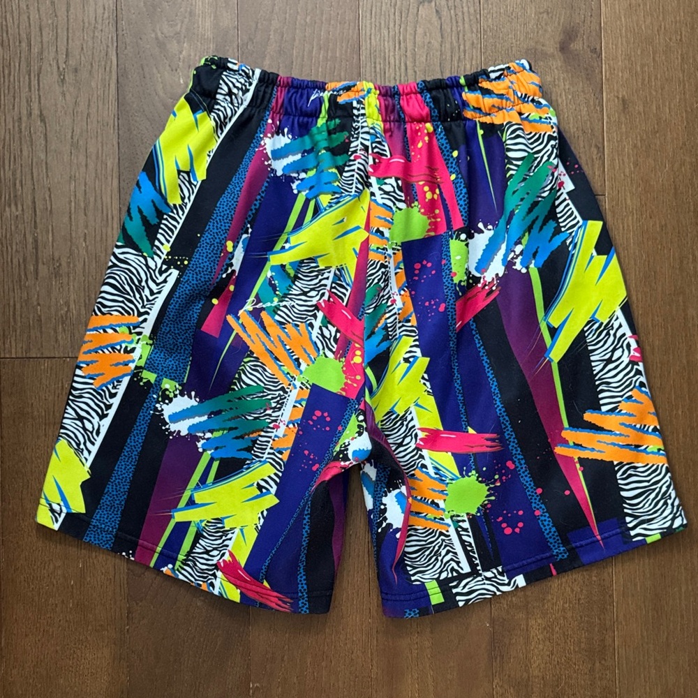Reason Men's Neon Graphic Shorts - Black, Blue, Neon Green, Pink, Orange - Picture 3 of 4